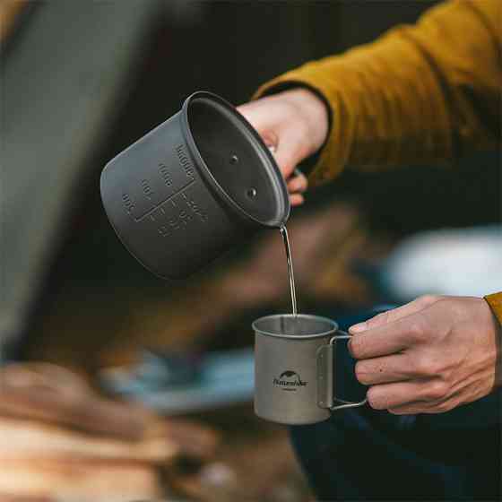 Набір посуду (2 каструлі, 2 кришки) Naturehike NH18T018-G, алюміній Київ