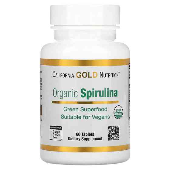 Органическая спирулина (Spirulina) 60 таблеток Киев
