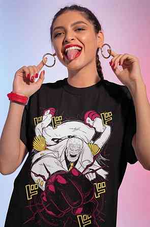 Футболка з аніме принтом Вінтаге Спекіал Аніме Лове оверсайз (S/M/L) Чорний AnimeJ1086 Дніпро