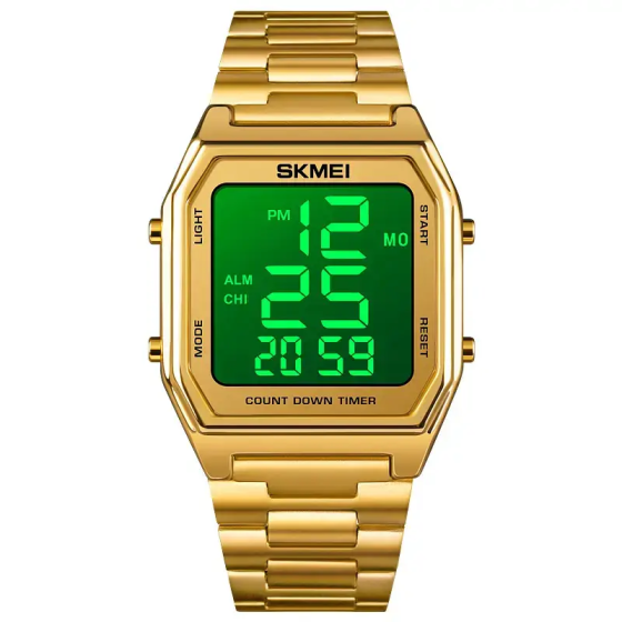 Чоловічий наручний годинник Skmei 1735 (Золотистий) Вінниця