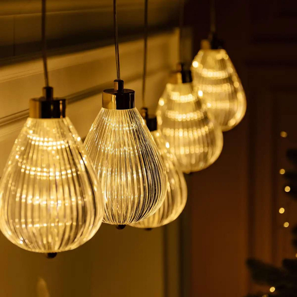 Гірлянда-штора з повітряними кулями, 3 м, тепле світло Київ - фото 1