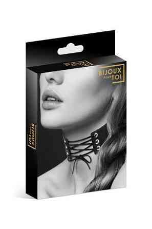 Чокер со шнуровкой Bijoux Pour Toi - LACET, экокожа Sex Aura Киев