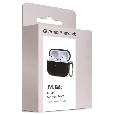 Чохол для навушників Armorstandart Hang Case для Apple AirPods Pro 2 Black (ARM68601) Вінниця - фото 3