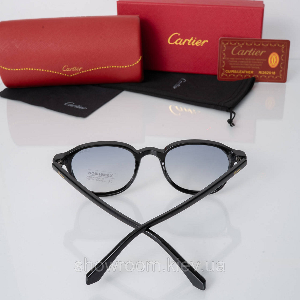 Солнцезащитные мужские очки хамелеоны Cartier (226 black) фотохромные Киев - изображение 4