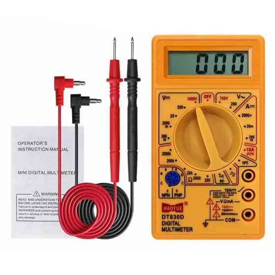 Мультиметр для переменного напряжения HAOYUE DT830D, Мультиметр электрика Электронный KU-26 Киев