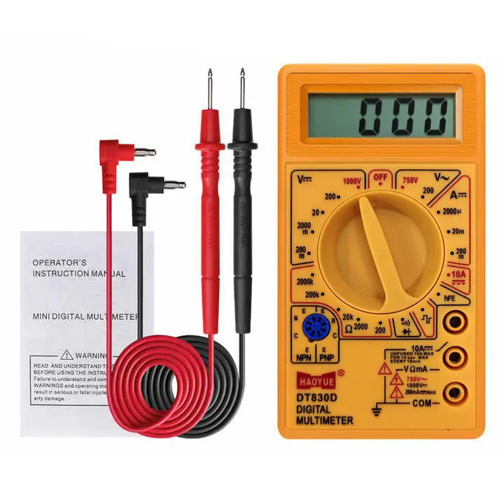 Мультиметр для переменного напряжения HAOYUE DT830D, Мультиметр электрика Электронный KU-26 Киев - изображение 1