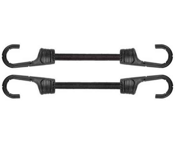 Шнур еластичний гумовий 120см х 2шт. з металевими гачками PVC BUNGEE CORD HOOK, BCH2-08120BC-B Київ