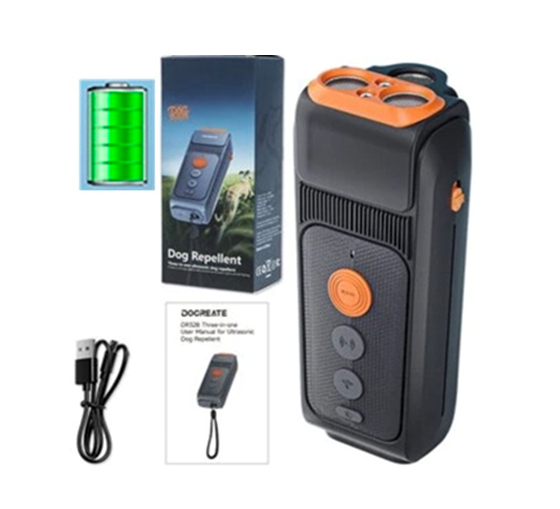 Отпугиватель собак ультразвуковой аккумуляторный Ultrasonic DR32B с фонариком Type-C Винница - изображение 3