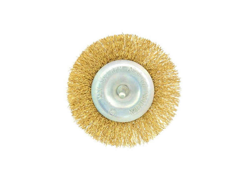 Дриля Щітка дротяна "GEKO" радіальна з латунних дротиків 100мм Киев - изображение 4