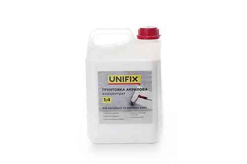 Ґрунтовка акрилова концентрат 1:4 глибокого проникнення 5 кг UNIFIX Рівне