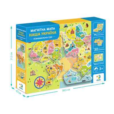 Навчальний набір DoDo Магнітна мапа України (200268) Вінниця