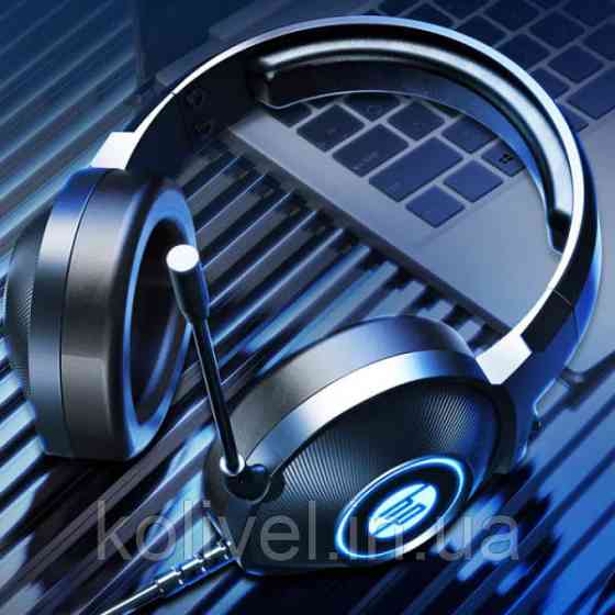 Навушники з мікрофоном HP DHE-8008U USB, 7.1 Surround, Noise Cancelling, LED, Black (DHE-8008U) Київ