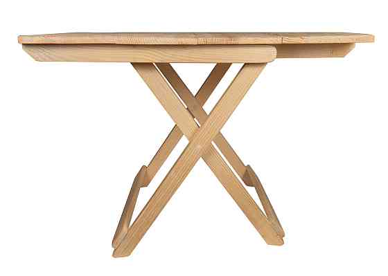 Стіл дерев'яний компактний з натурального дерева (ялина), розкладний столик для дому та саду Кам'янець-Подільський