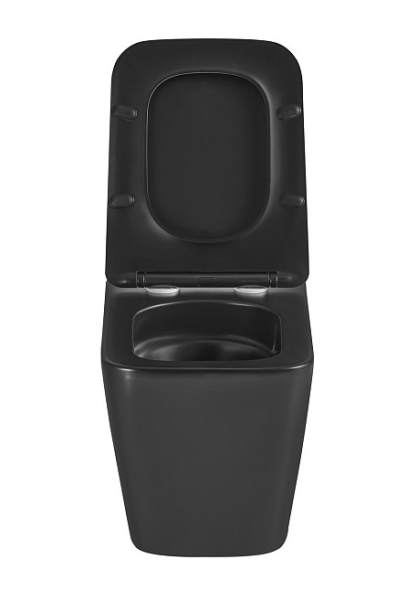 Унитаз подвесной Mixxus Premium QUADRO-0301-T3 BLACK 490х340х360mm, система смыва TORNADO 3.0 (MP6587) Киев - изображение 9