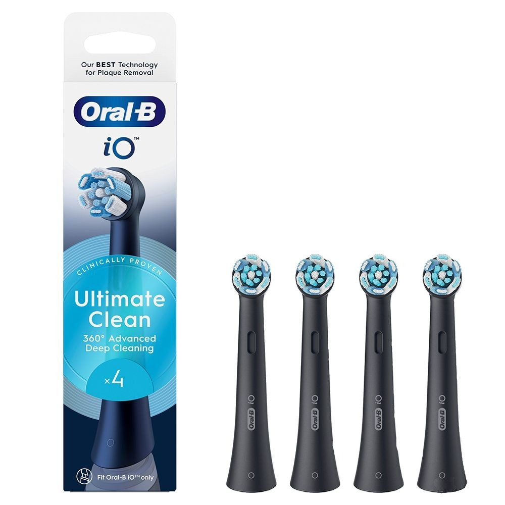 Насадка для зубної електрощітки Braun Oral-B iO RB CBF-4 Ultimate Clean Black (4 шт.) ( 28641 ) Харьков - изображение 10