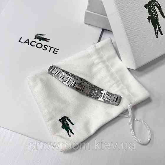 Чоловічий фірмовий браслет Lacoste, Лакоста (40188) Київ