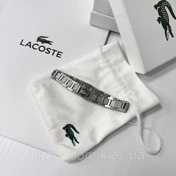 Чоловічий фірмовий браслет Lacoste, Лакоста (40188) Київ - фото 2