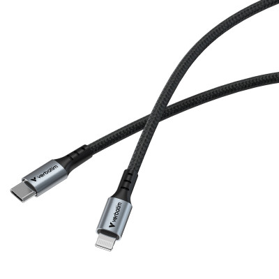 Дата кабель USB-C to Lightning 1.2m black Verbatim (31844) Винница - изображение 3