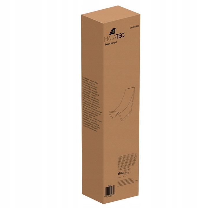 Садовий шезлонг розкладний до 110 кг з чохлом Malatec (23563) Синій Нововолинськ - фото 8