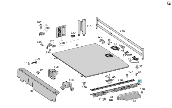 Mercedes-Benz  A1666841231 Бічна опора підлоги багажника праворуч ML/GLE W166 GLE Coupe C292 Одесса