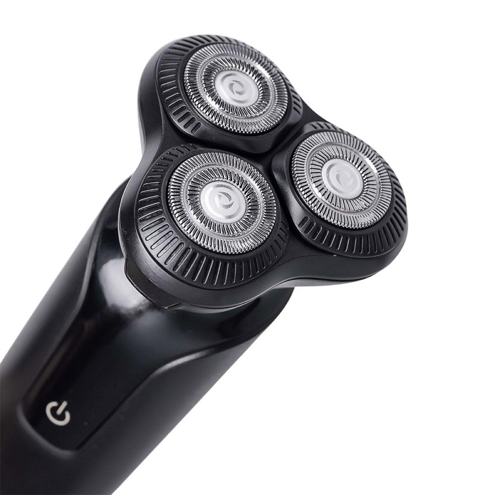 Беспроводная электробритва Sokany с 3 головками черная Киев - изображение 2