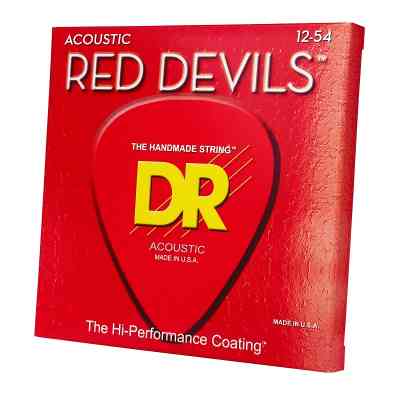 Струни для гітари DR Strings RED DEVILS Acoustic - Light (12-54) (RDA-12) Вінниця