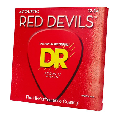 Струни для гітари DR Strings RED DEVILS Acoustic - Light (12-54) (RDA-12) Вінниця - фото 2
