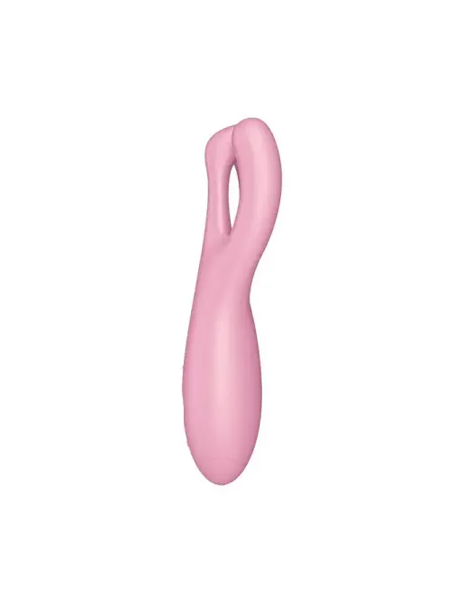 Кліторальний смарт-вібратор Satisfyer Threesome 4 Pink з трьома пальчиками Львів - фото 3