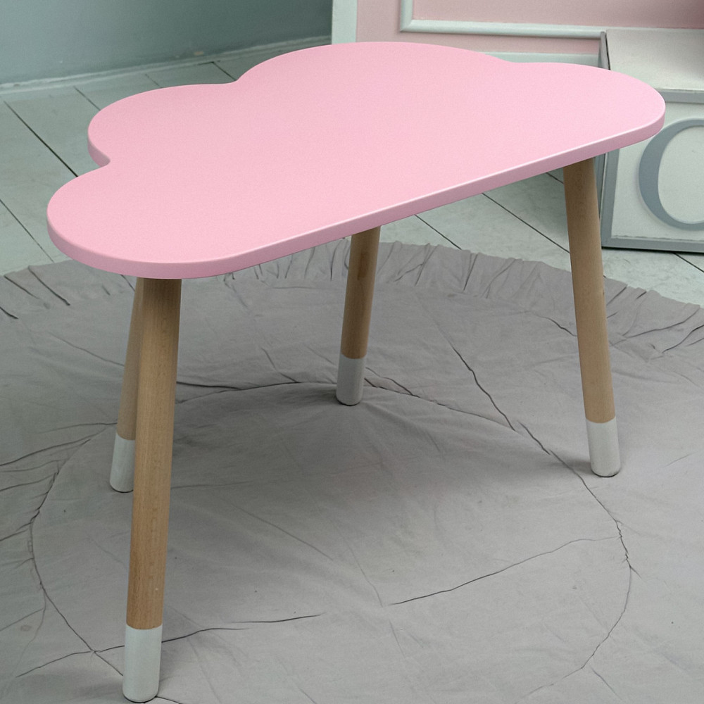 Дитячий стіл хмаринка 46х70х40, столик трюмо для дівчаток, рожевий Київ - фото 2