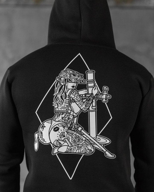 Худи CELEO на флисе  black  ВТ7912 Одесса - изображение 3