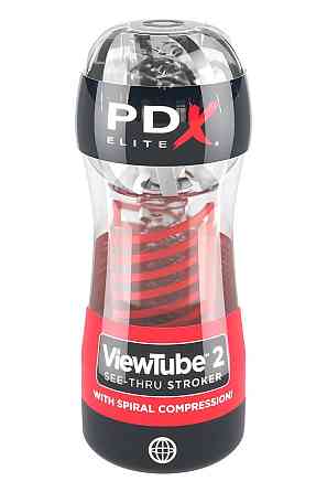 Мастурбатор Pipedream PDX Elite Viewtube 2 прозрачный, 18 см Sex Aura Киев