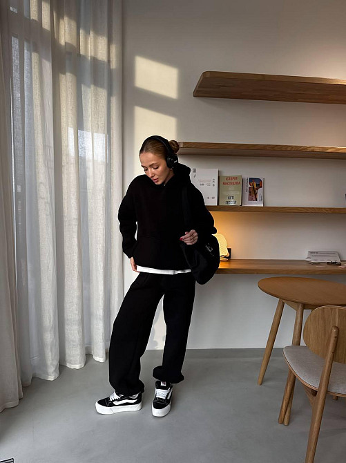 Жіночий теплий костюм Чорний 42/46 Харків - фото 2