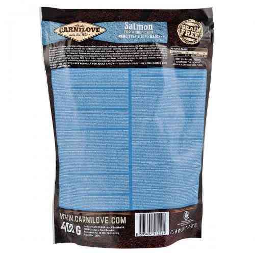 Корм сухий Carnilove Cat Sensitive and Long Hair для котів з чутливим травленням з лососем 400 г Київ