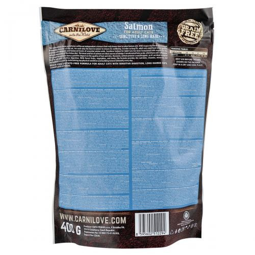Корм сухой Carnilove Cat Sensitive and Long Hair для кошек с чувствительным пищеварением с лососем 400 г Киев - изображение 4
