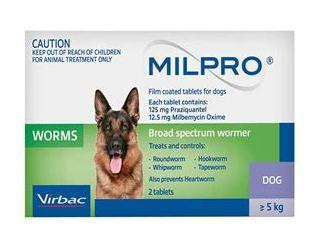 Мілпро Milpro 12,5 мг / 125 мг для собак 5 - 25 кг (№1 таблетка) (термін придатності до 11.2025 р) Вінниця - фото 2