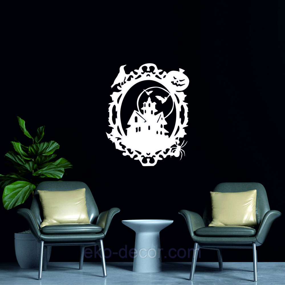 Декоративное настенное Панно «Замок», Декор на стену 110*89 см, Белый Киев - изображение 3