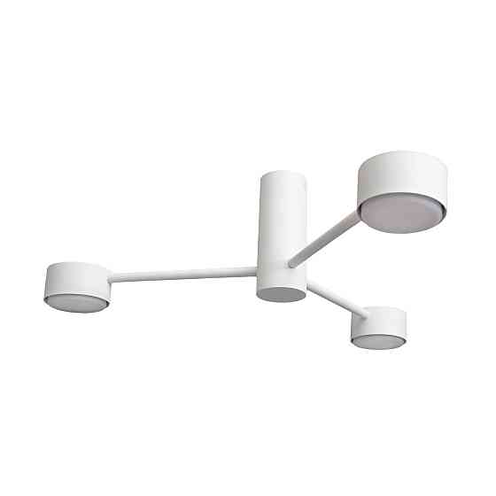 Люстра потолочная MSK Electric Copter на три круглых плафона под лампы GX53 белая NL 8041-3 WH Одесса