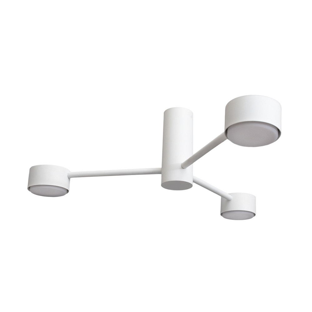 Люстра потолочная MSK Electric Copter на три круглых плафона под лампы GX53 белая NL 8041-3 WH Одесса - изображение 3