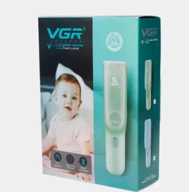 Машинка для стрижки волосся дітей VGR V-155 3 насадки, тиха робота, від акумулятора або мережі Одеса - фото 2