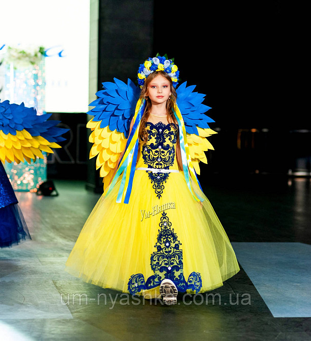 Жовта святкова сукня в патріотичних кольорах Кривой Рог - изображение 5