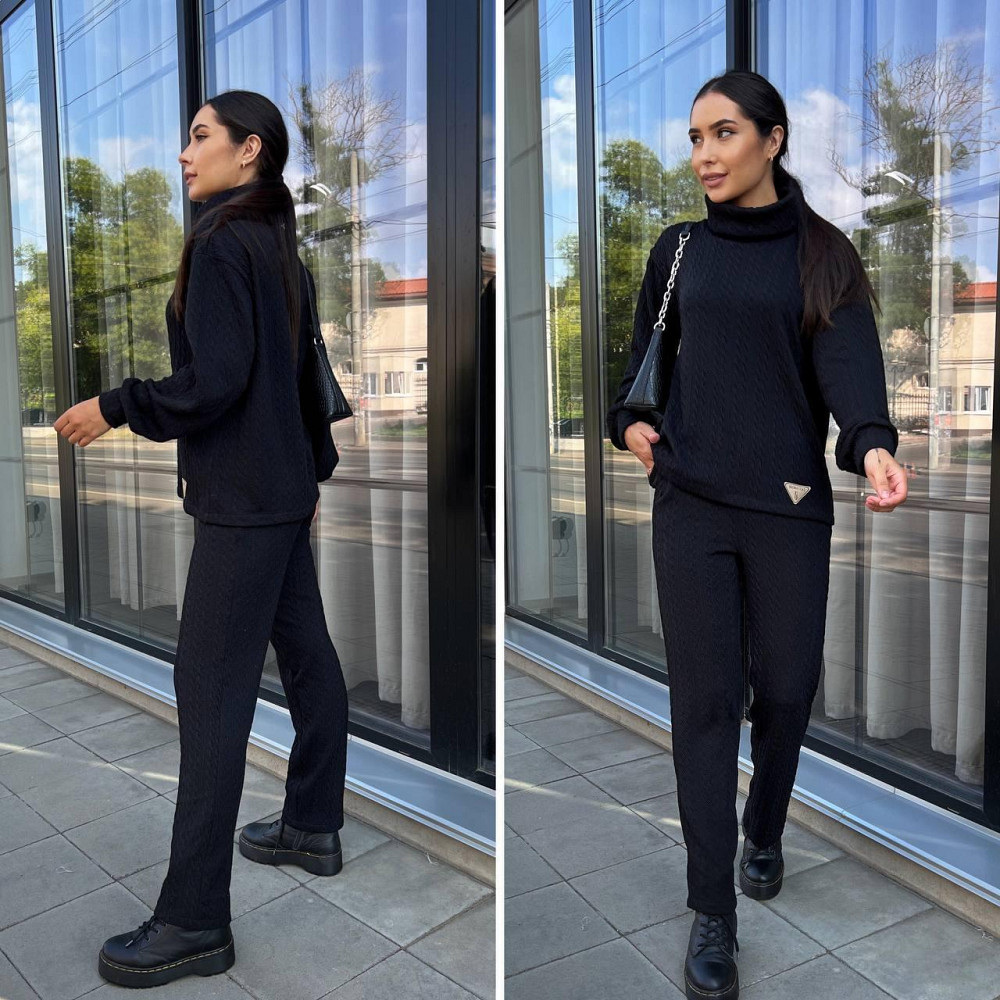 Женский стильный прогулочный костюм  трикотаж вязка. 42-52р. Киев - изображение 2