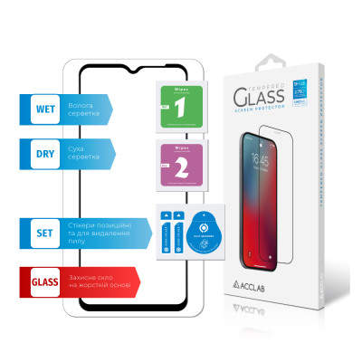 Стекло защитное ACCLAB Full Glue Samsung M13 Black (1283126544927) Винница - изображение 7