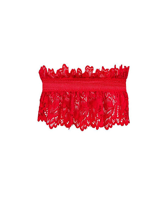 (SALE) Ажурная подвязка Obsessive Amor Cherris garter, red Sex Aura Киев - изображение 4