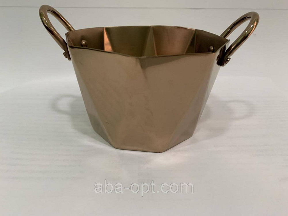 Чаша для подачі снеків з мідним напиленням V 0,5 л (шт) Одеса - фото 1