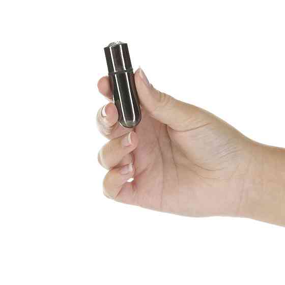 Вибропуля PowerBullet First-Class Bullet 2.5″ with Key Chain Pouch, Gun Metal, 9 режимов вибрации Sex Aura Киев