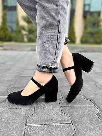 Nivelle Туфлі жіночі NIVELLE чорні натуральна замша каблук 6 см 36р.37р.38р. (1766/6030-6049) Коломия