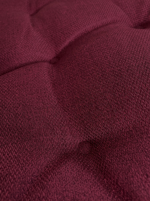 Подушка для стільців (38x38х5 см) кругла Decorator Мальмо колір бордовий 84-043 Київ - фото 8