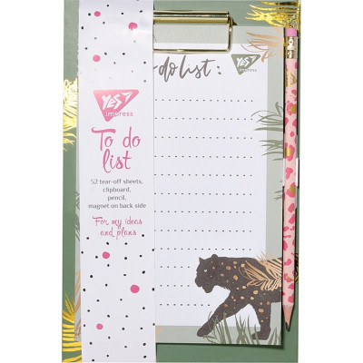 Папір для нотаток Yes To Do Vivere, кліпборд з магнітом, олівець, блок 52 листа (170253) Вінниця - фото 1