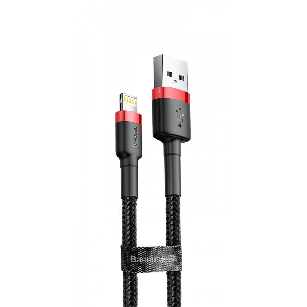 Кабель Baseus Cafule Lightning Cable 2A 3м червоний/чорний Львів - фото 1
