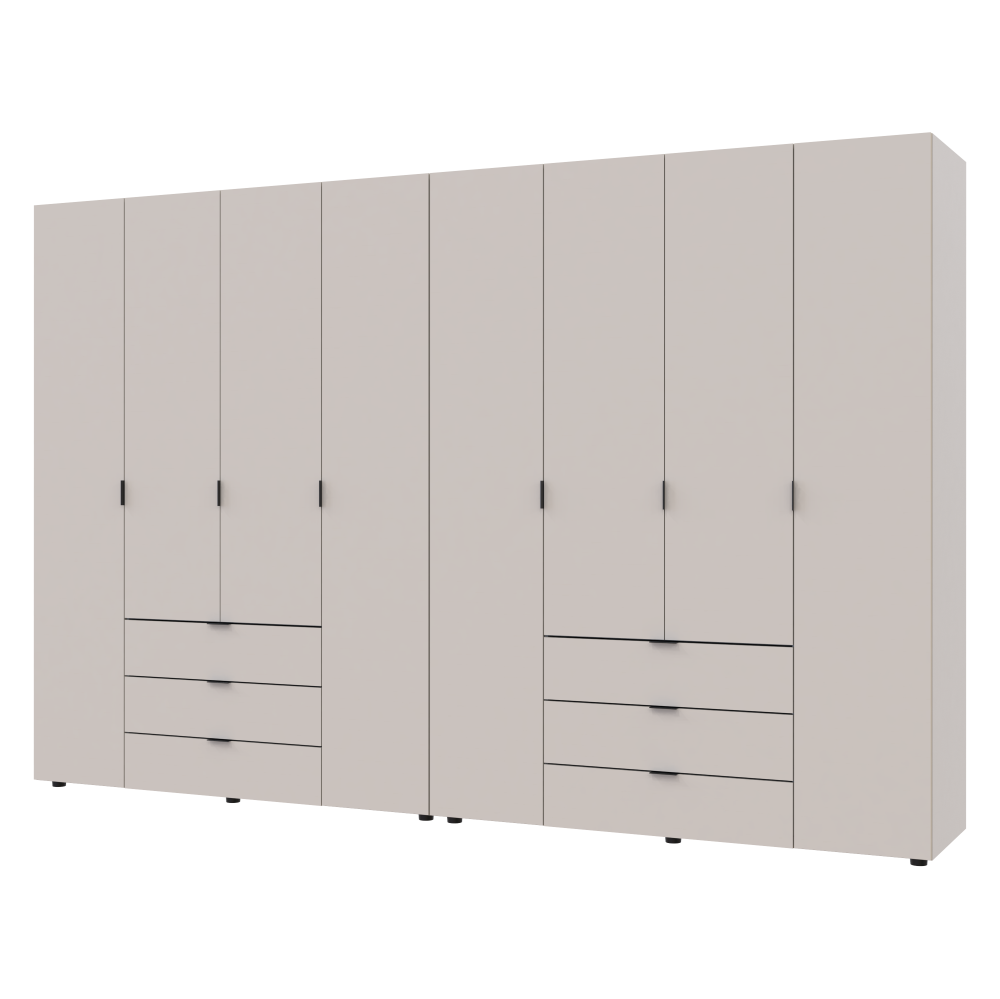 Комплект шкафов для одежды Doros Гелар (2 шт.) 310х49,5х203,4 см Кашемир (DRS-011243) Львов - изображение 3